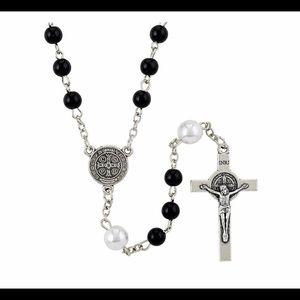 At. Benedict Black Pearl Rosary